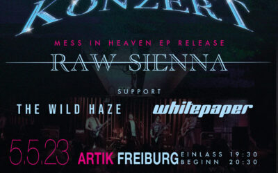 Raw Sienna – Releasekonzert  Support: The Wild Haze + Whitepaper