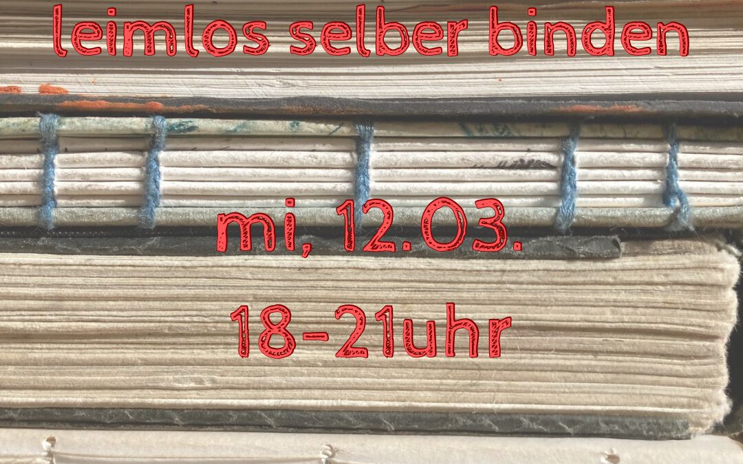 skizzenbuch leimlos selber binden